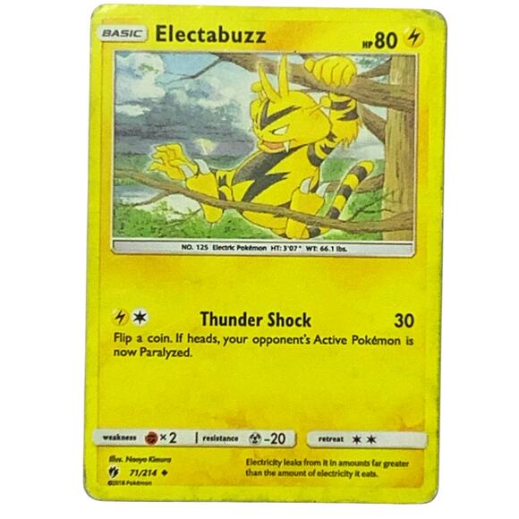 Electabuzz 71/214 - EUC Lost Thunder - Pokemon TCG 2018 Uncommon Card - Picture 1 of 3